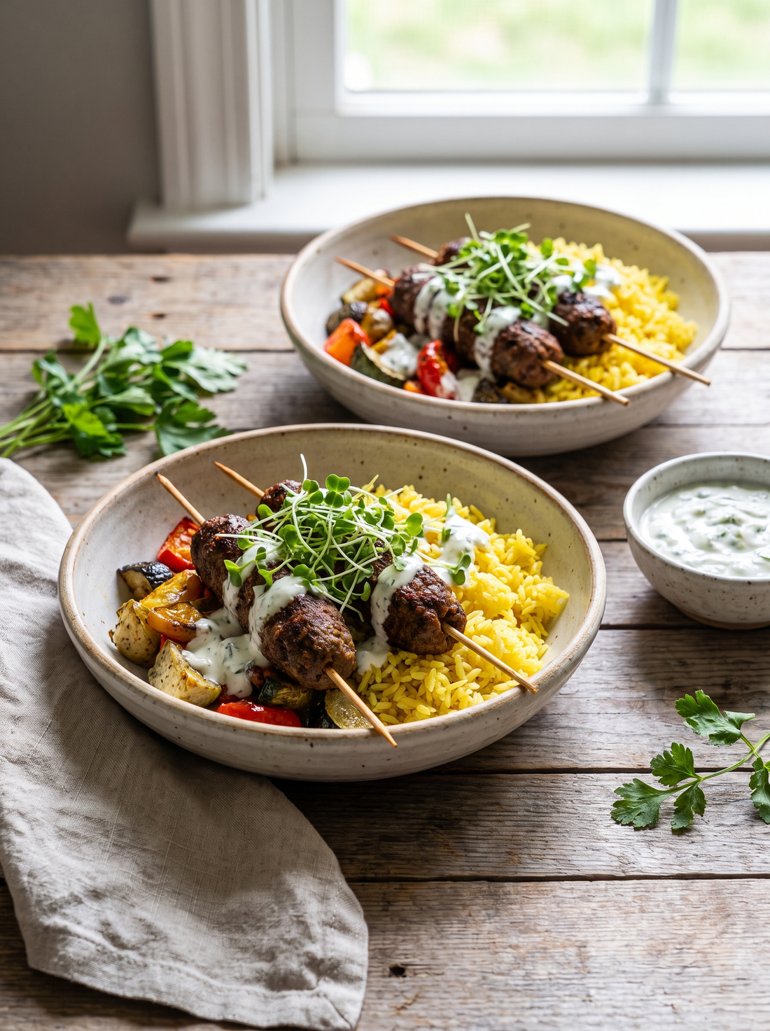 Beef Kofta Bowls