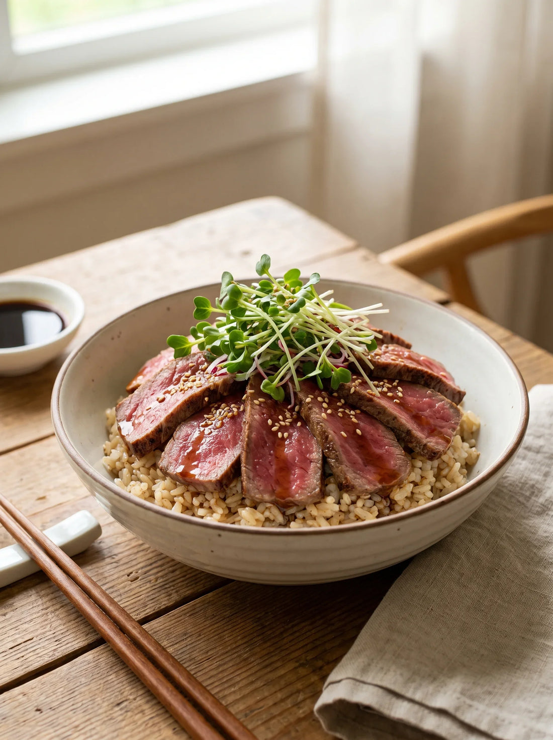 Beef Tataki Rice Bowl