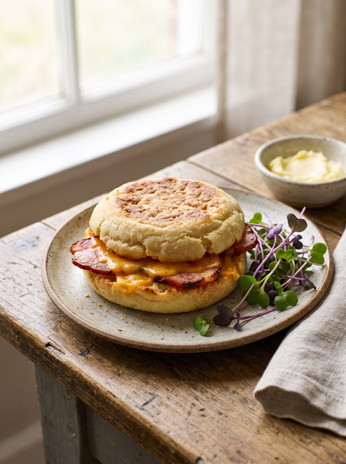 Canadian Bacon English Muffin