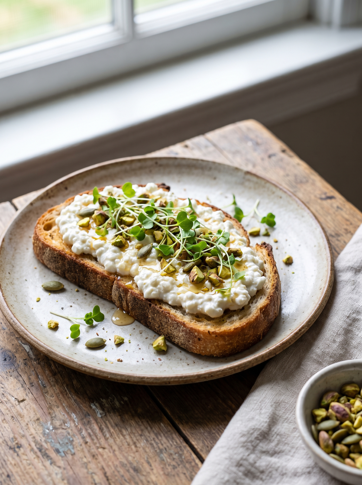 Cottage Cheese Power Toast