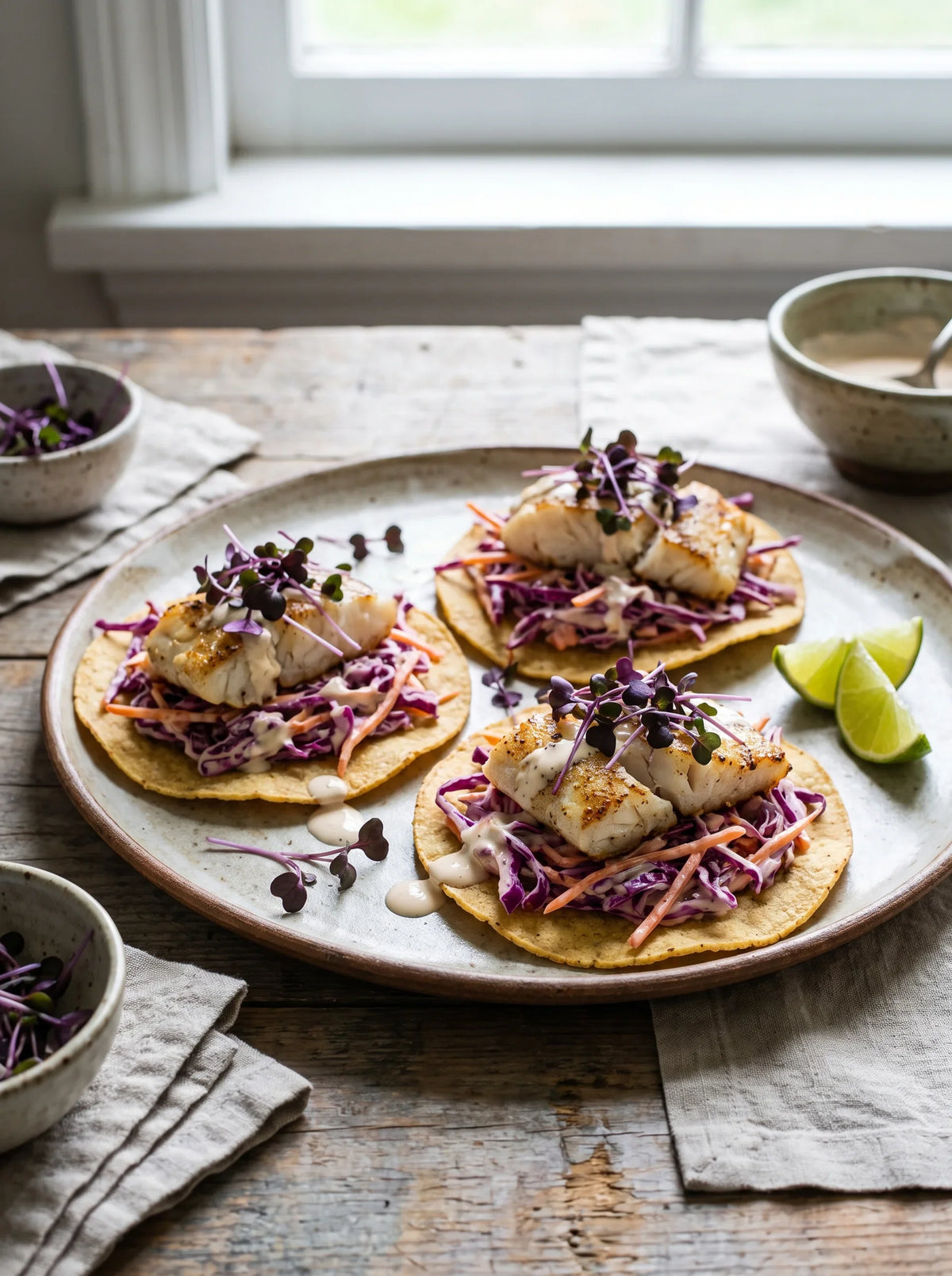 Fish and Slaw Tostadas