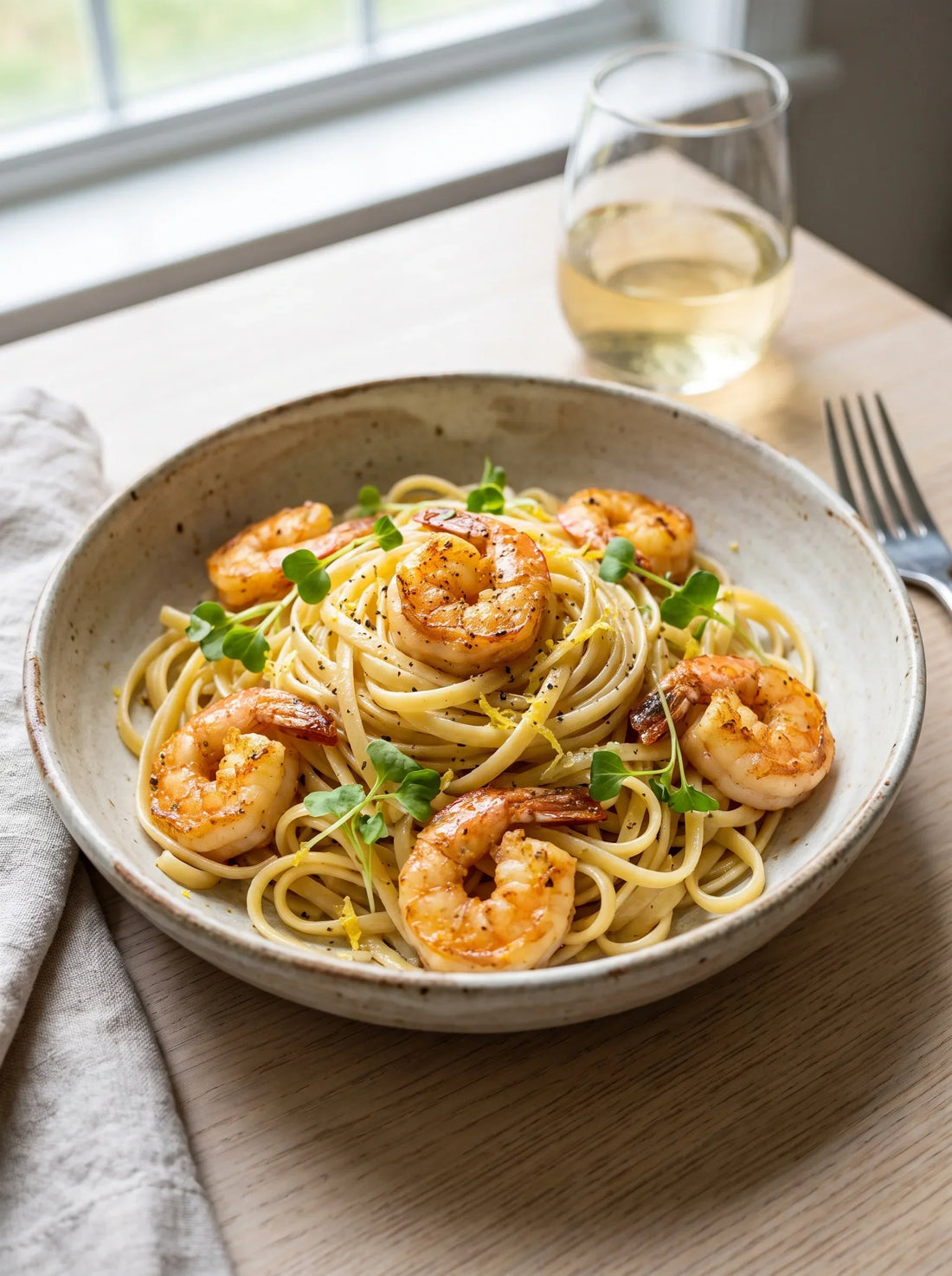 Garlic Butter Shrimp Pasta
