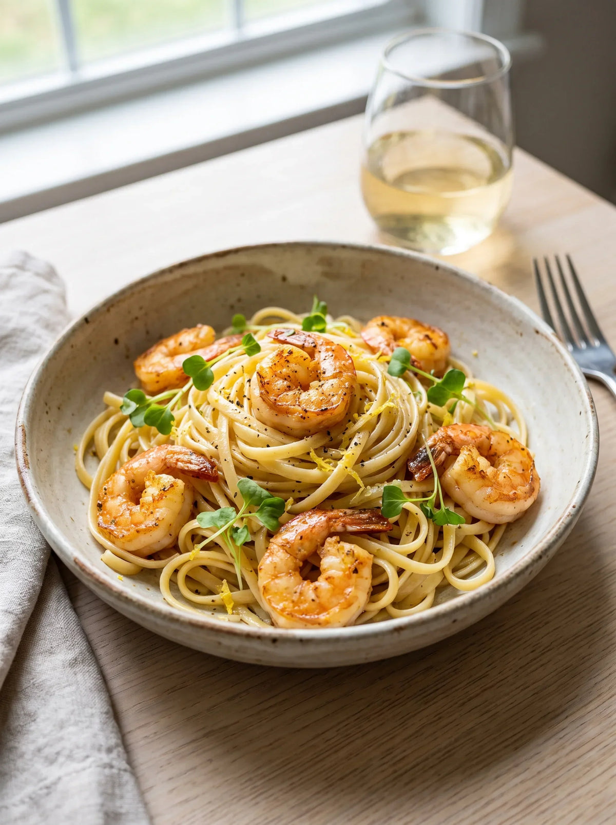 Garlic Butter Shrimp Pasta