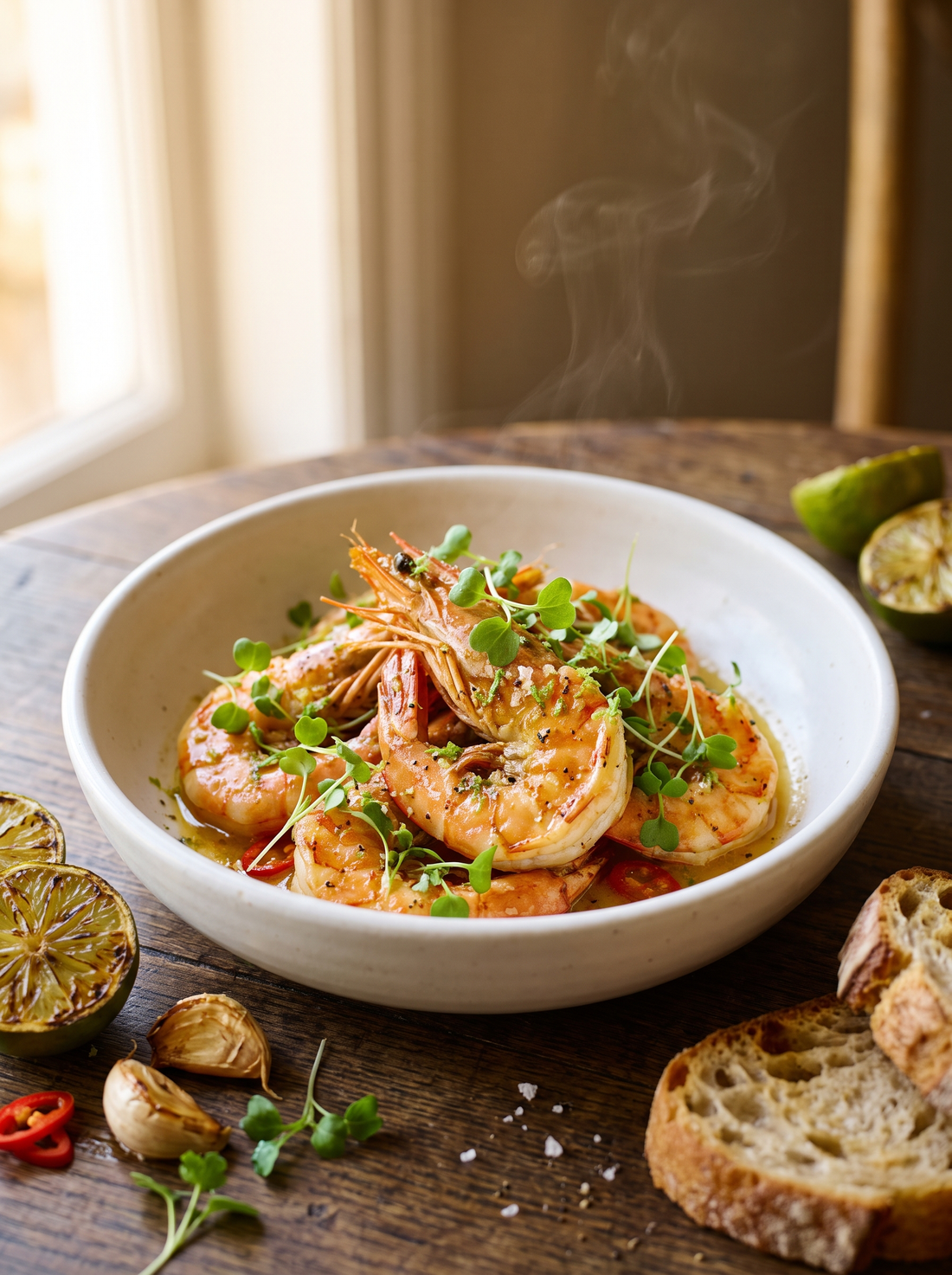 Garlic Chilli Butter Prawns