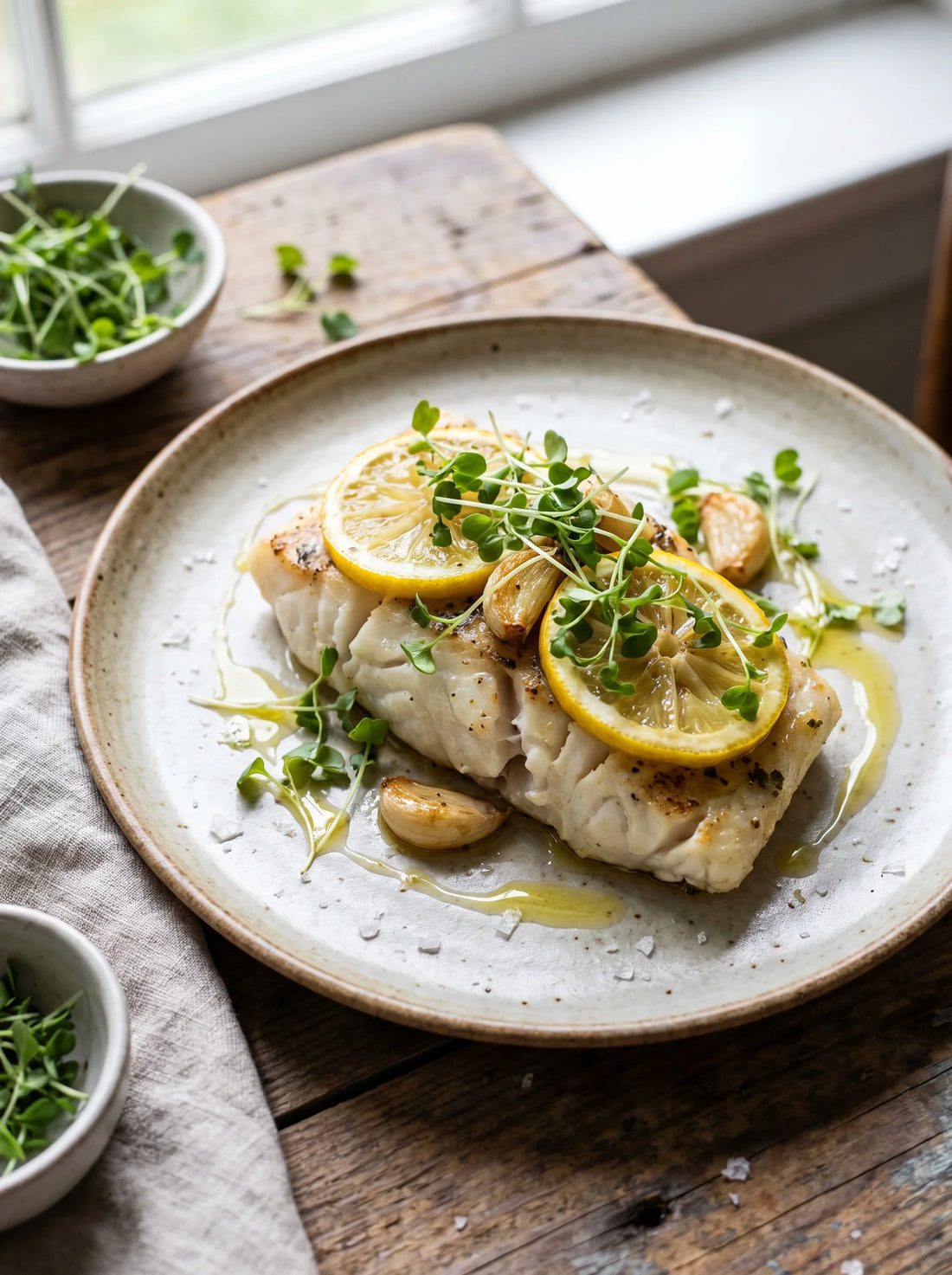 Lemon Garlic Cod