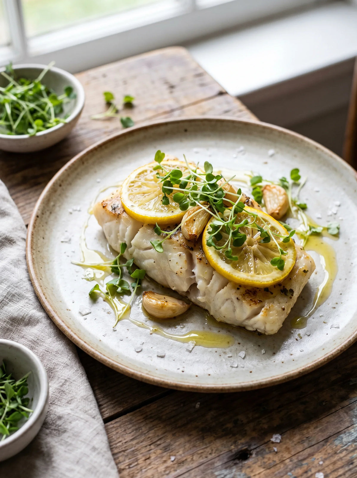 Lemon Garlic Cod