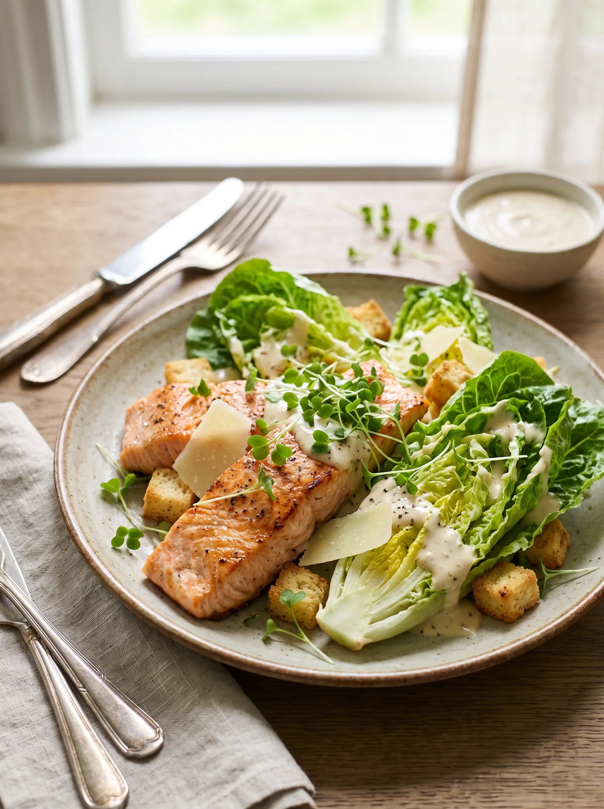 Salmon Caesar Salad