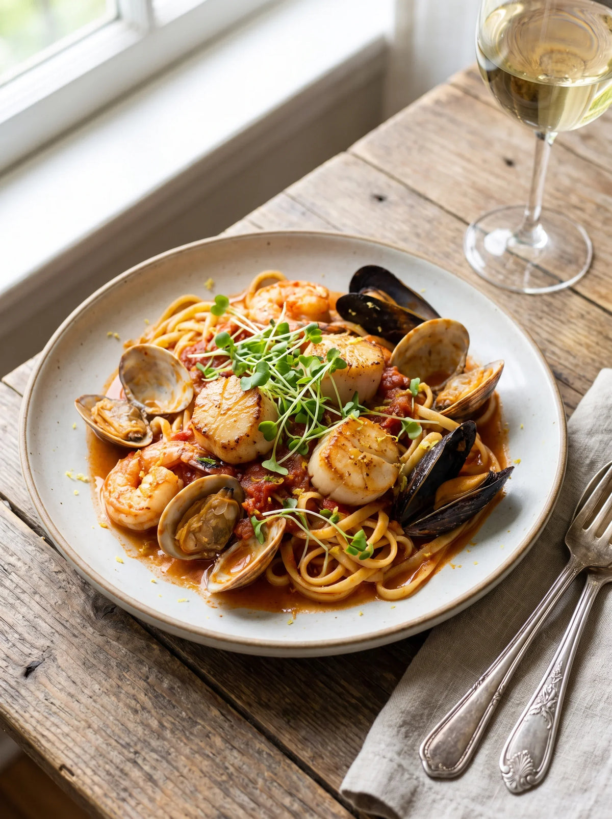 Seafood Linguine