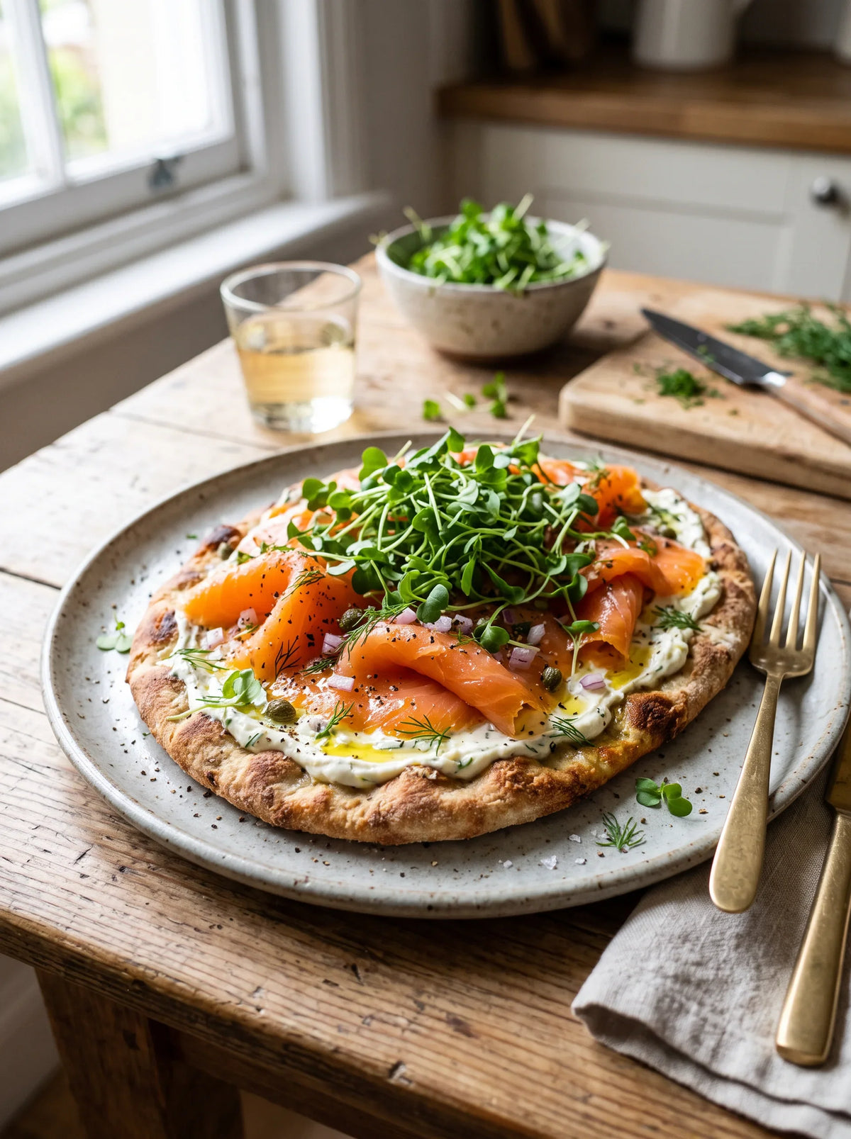 Smoked Salmon Flatbread