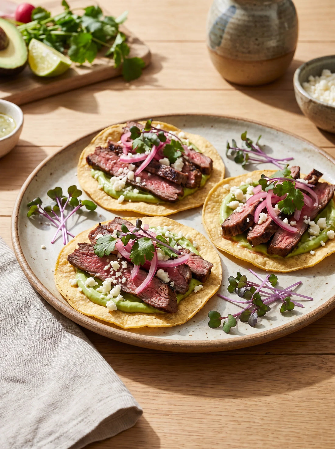 Steak Tostadas