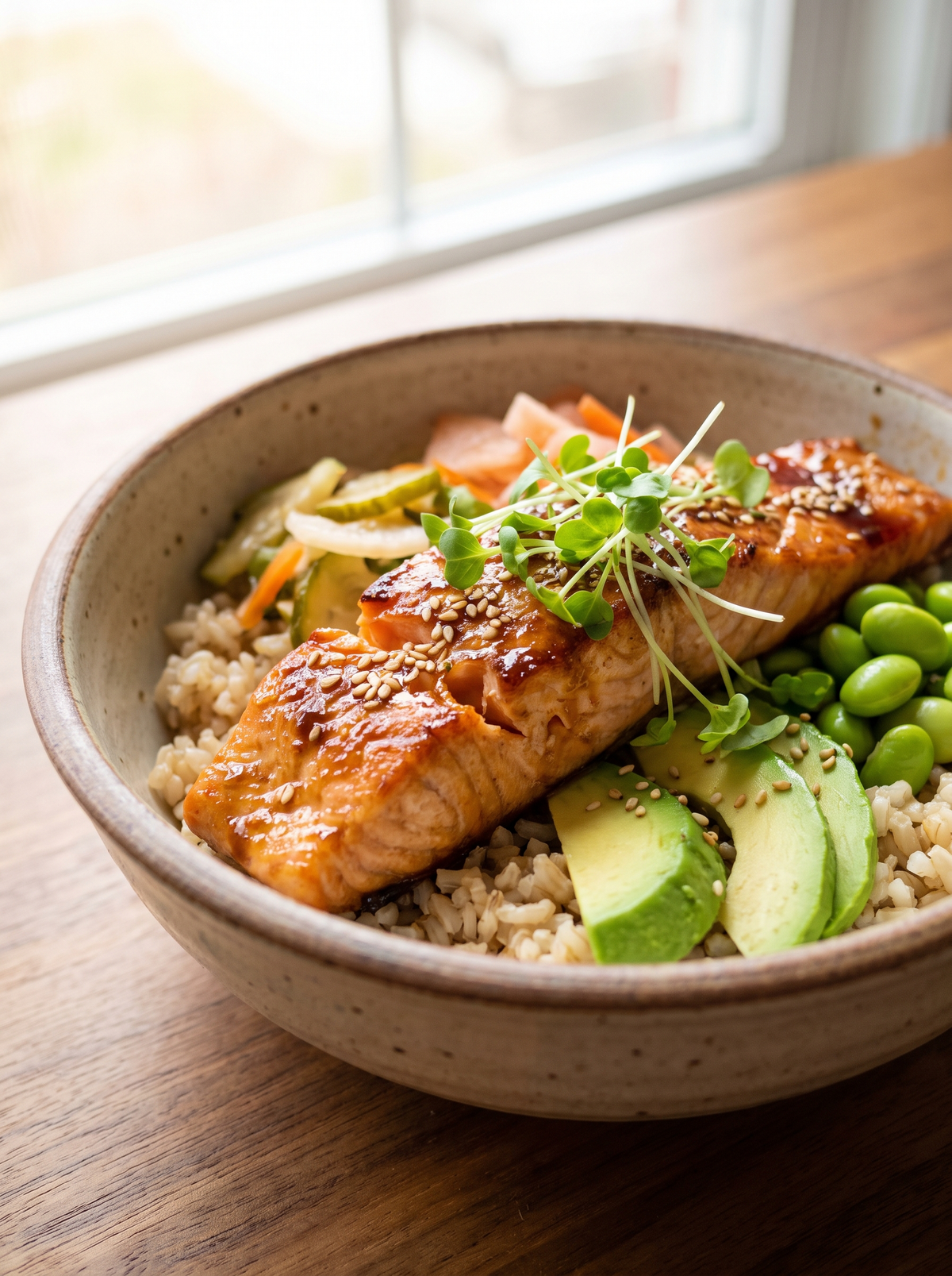 Teriyaki Salmon Bowls