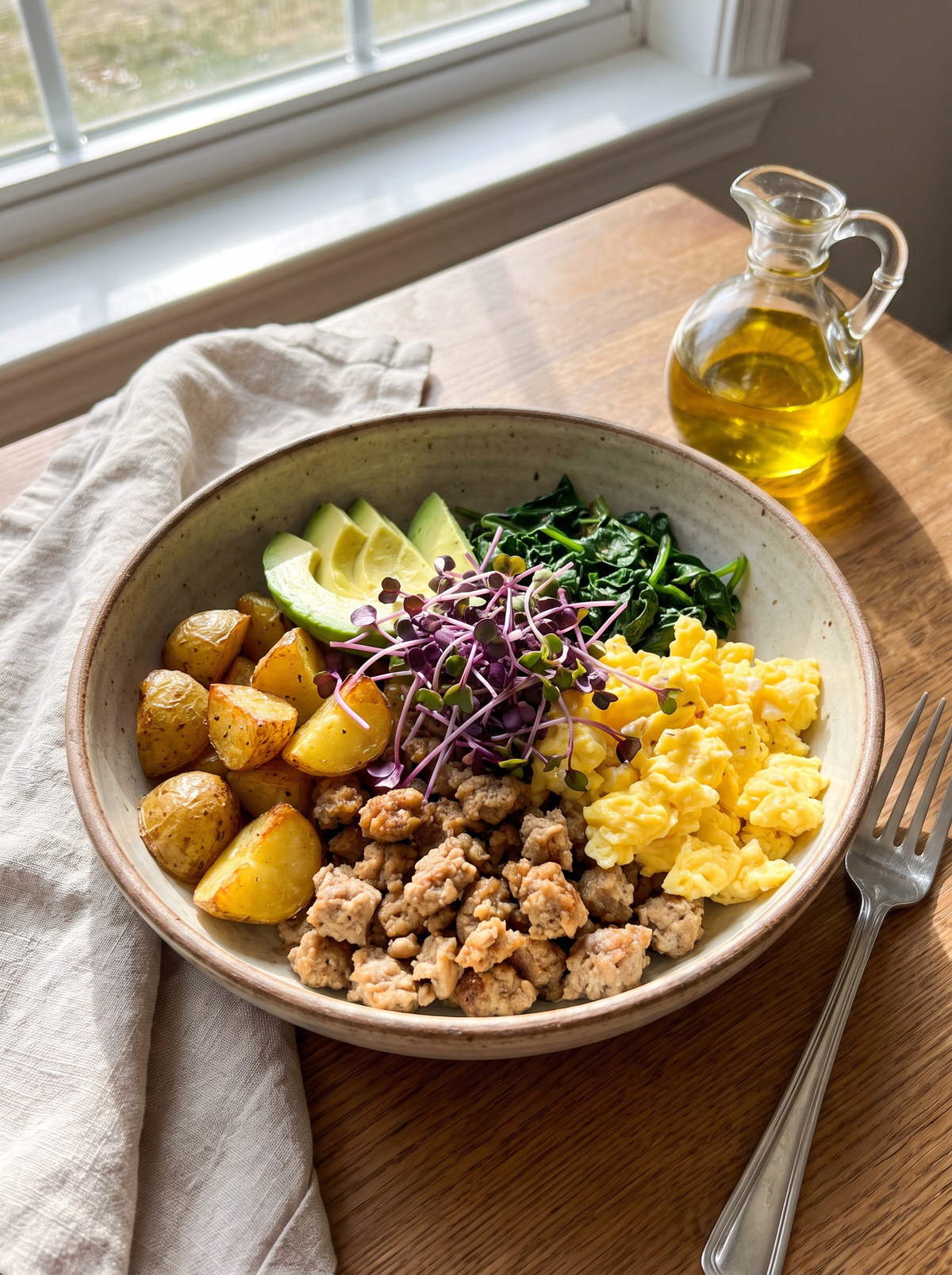 Turkey Sausage Breakfast Bowl