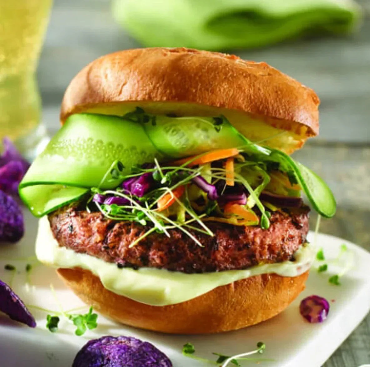 Asian Fusion Kangaroo Burgers