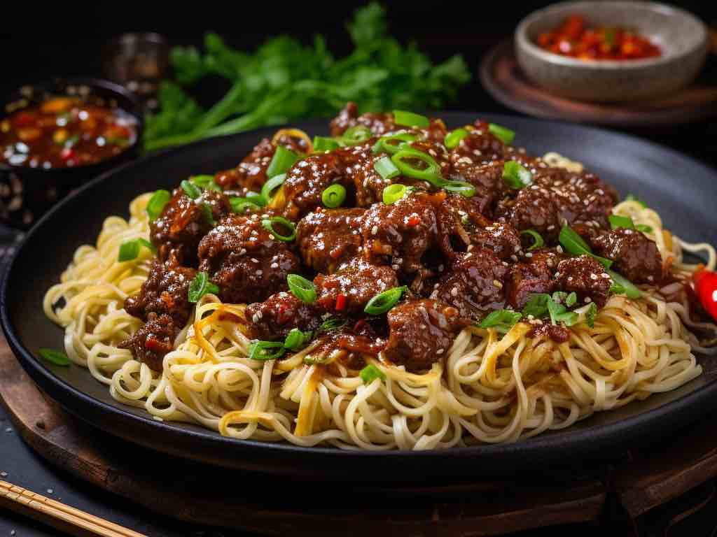 Mongolian Beef Noodles