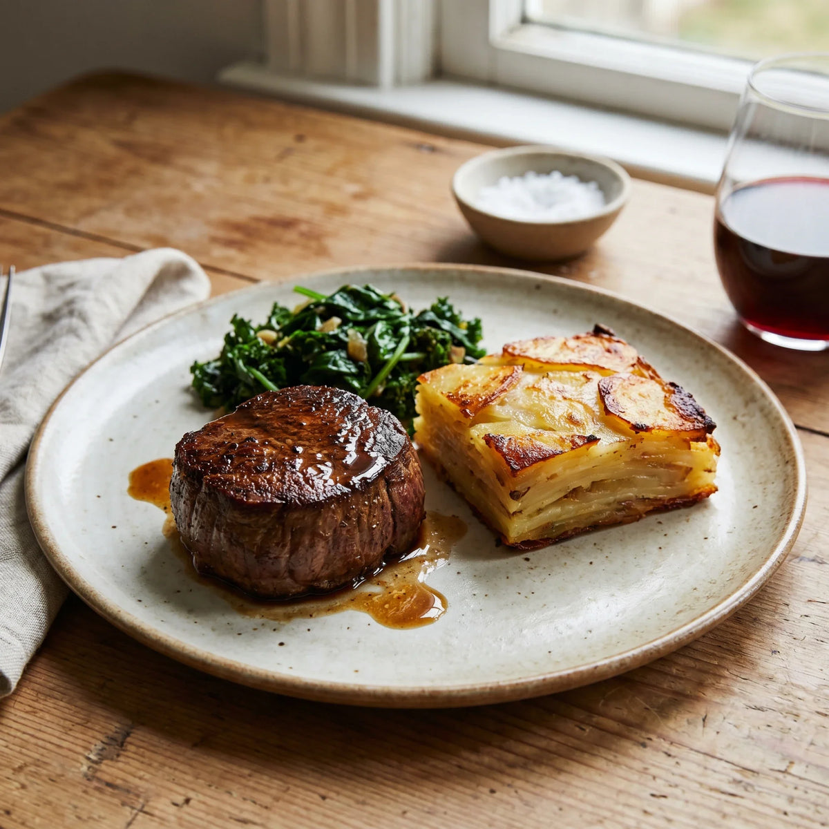 Premium Tenderloin with Potato Pavé
